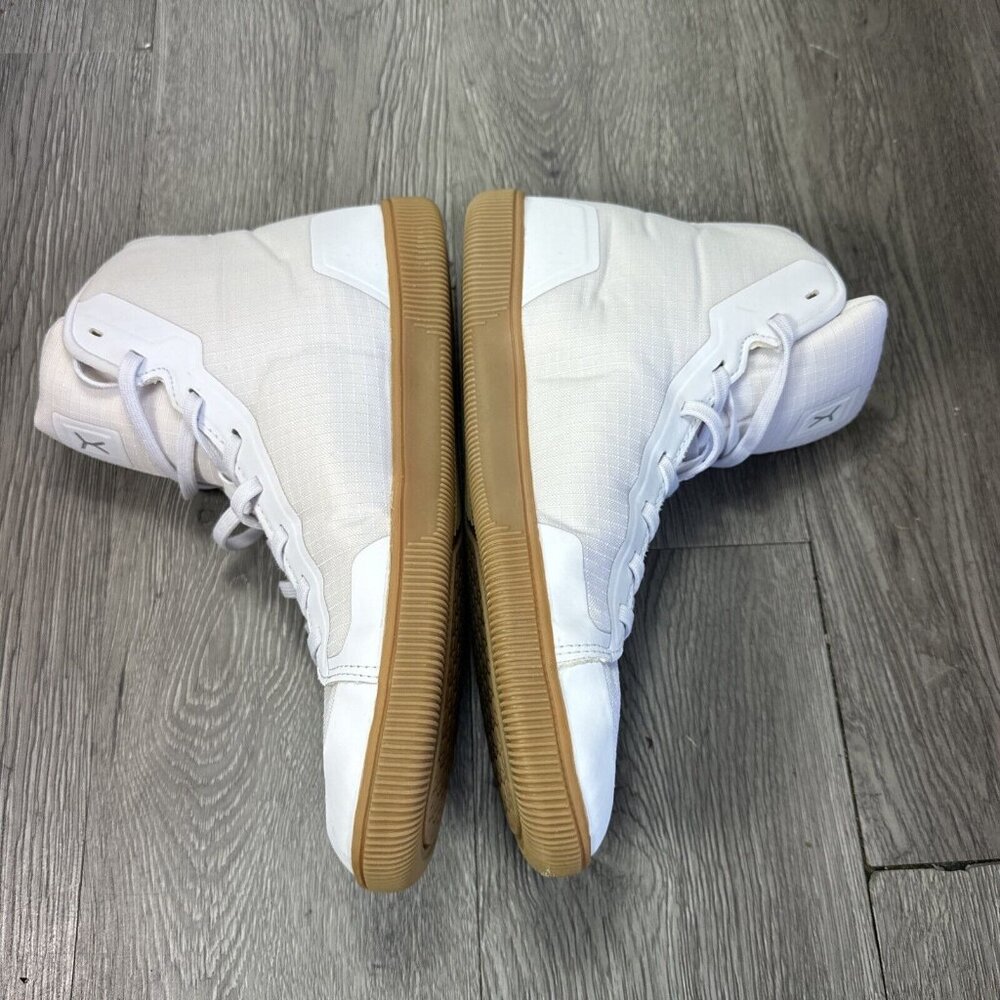 Flux Adapt High Top Trainer Breathable AdaptKnit White And Gum Shoes Men 9 W10 - Picture 2 of 9